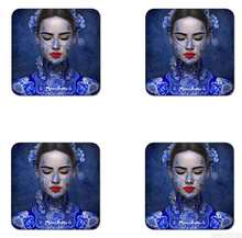 Afbeelding in Gallery-weergave laden, Onderzetters "Lady Delft" eyes-closed

