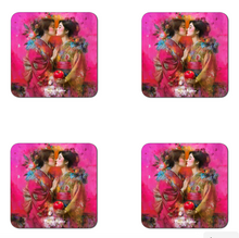 Afbeelding in Gallery-weergave laden, Onderzetters "Pink Geisha"
