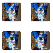 Afbeelding in Gallery-weergave laden, Onderzetters "Blue Bella"
