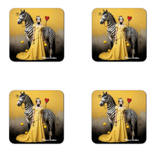 Afbeelding in Gallery-weergave laden, Onderzetters "Zebra Lady"
