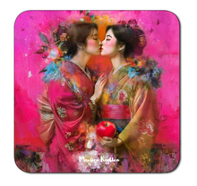 Afbeelding in Gallery-weergave laden, Onderzetters "Pink Geisha"
