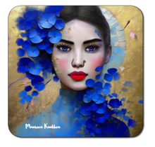 Afbeelding in Gallery-weergave laden, Onderzetters "Sapphire Lady"
